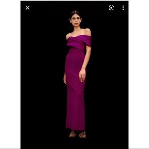 NWT Solace London Rhea Off-the-Shoulder Dress